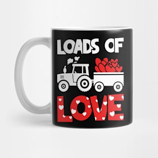 Loads of Love Tractor And Truck Lovers, For Cute Toddler Boys, Valentines Day  Toddler Boys Mug